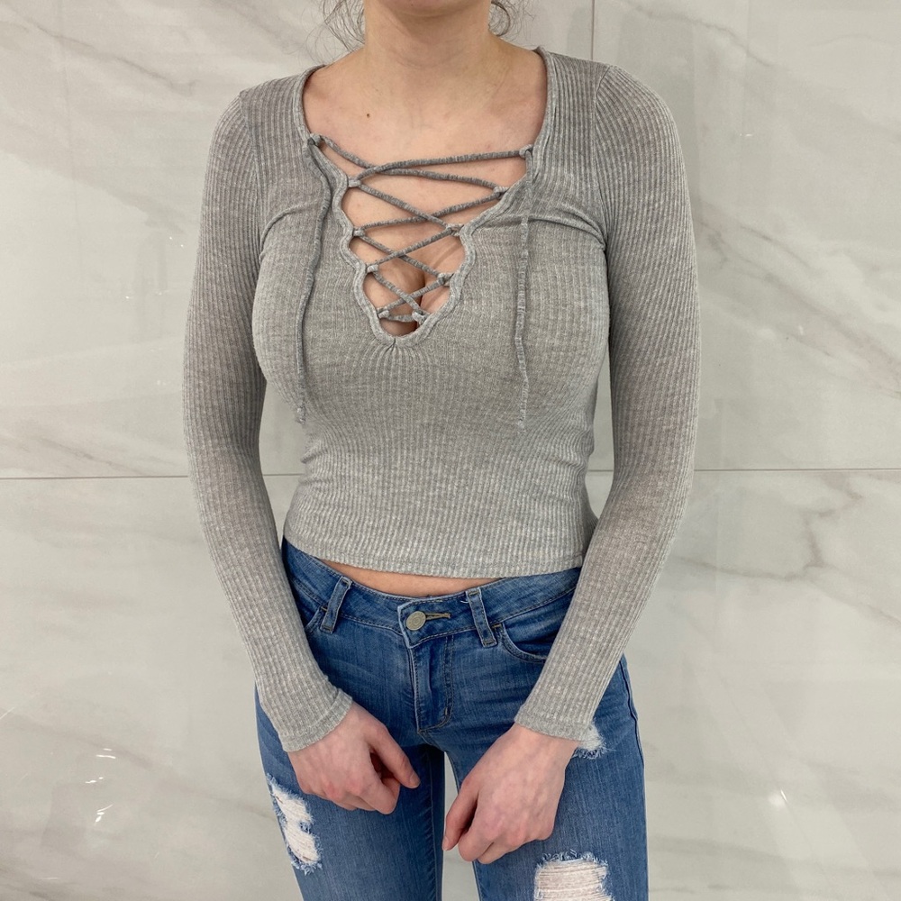 Urban Outfitter Grey Long Sleeve XS